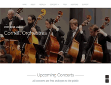 Tablet Screenshot of cuorchestra.org